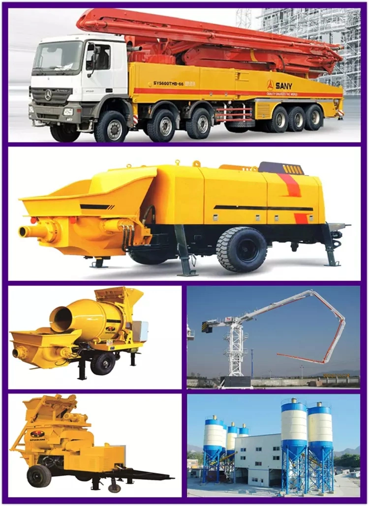 Factory Supply 30m3/H Diesel Portable Concrete Mixer with Pumps with Low Price in China